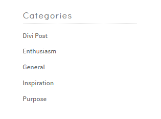 categories