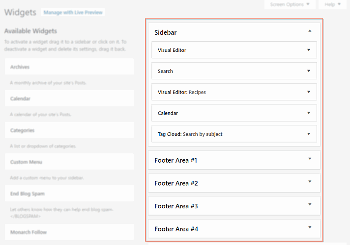 widgets